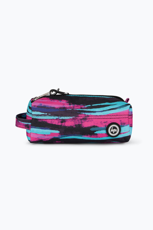 Hype Unisex Multi Pastel Zebra Pencil Case