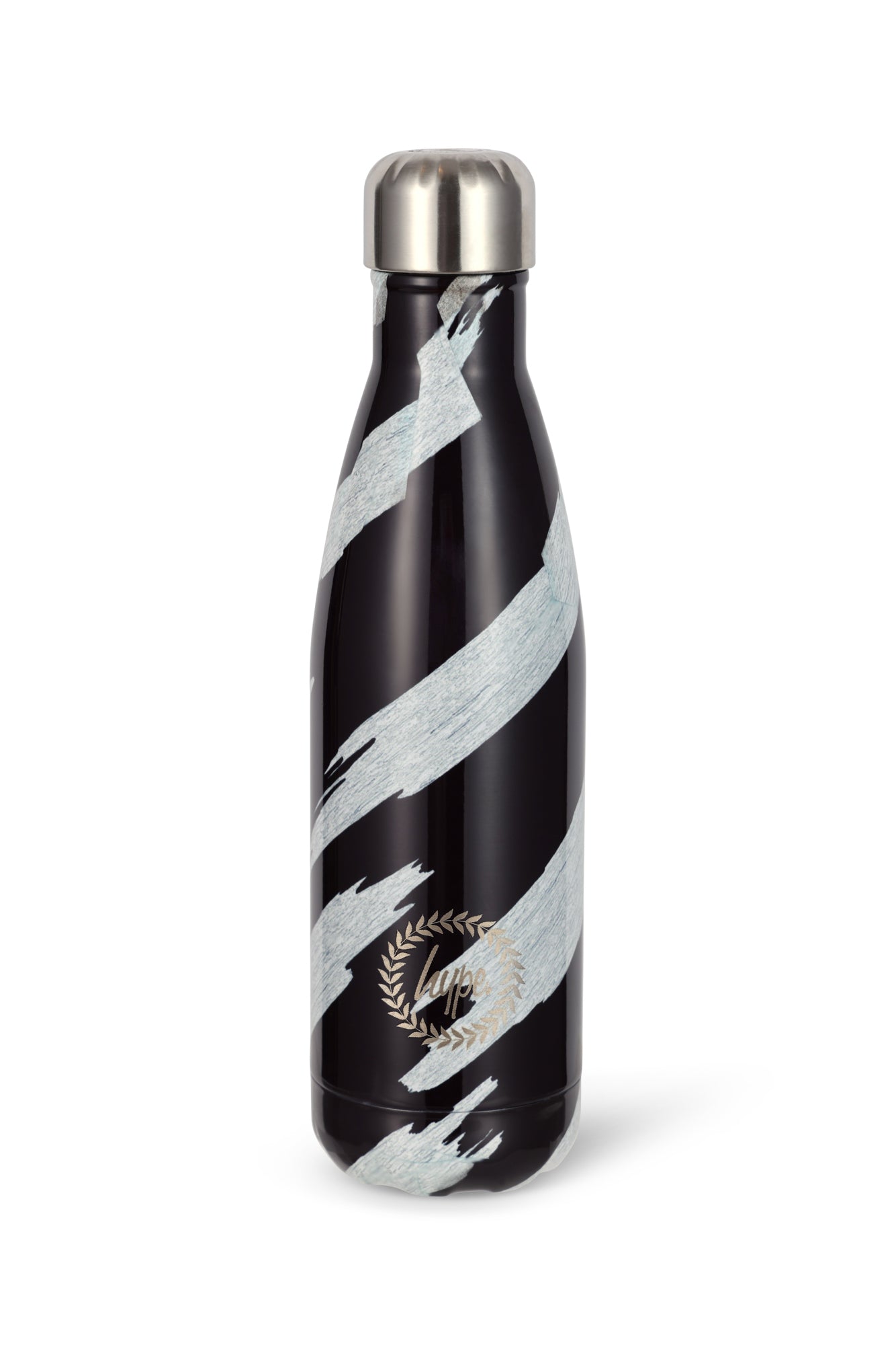 Hype Unisex Black Angles Thermal Water Bottle