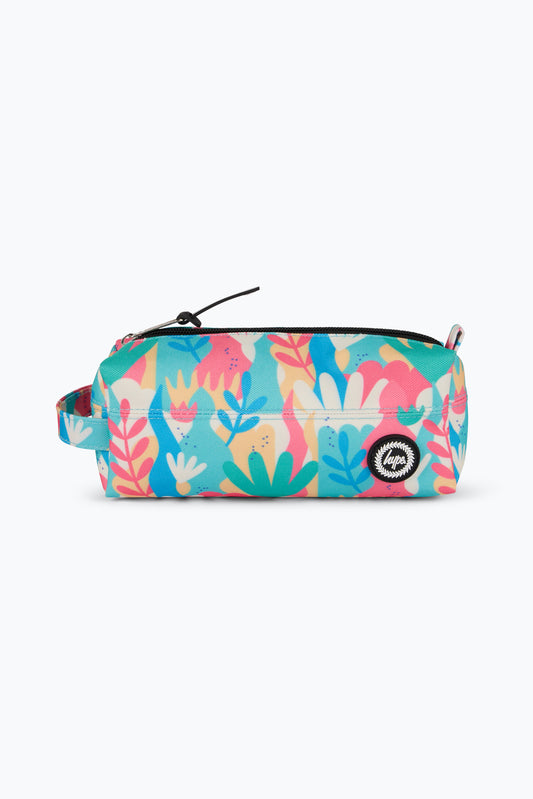 Hype Unisex Multi Pastel Flower Garden Pencil Case