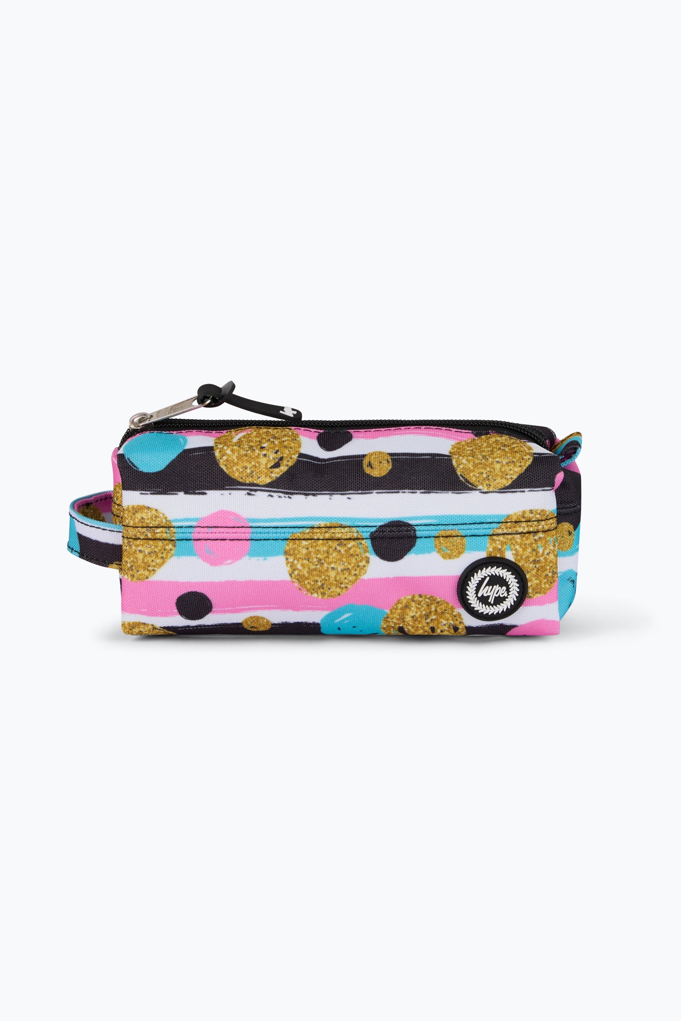 Hype Unisex Multi Spots And Stripes Pencil Case