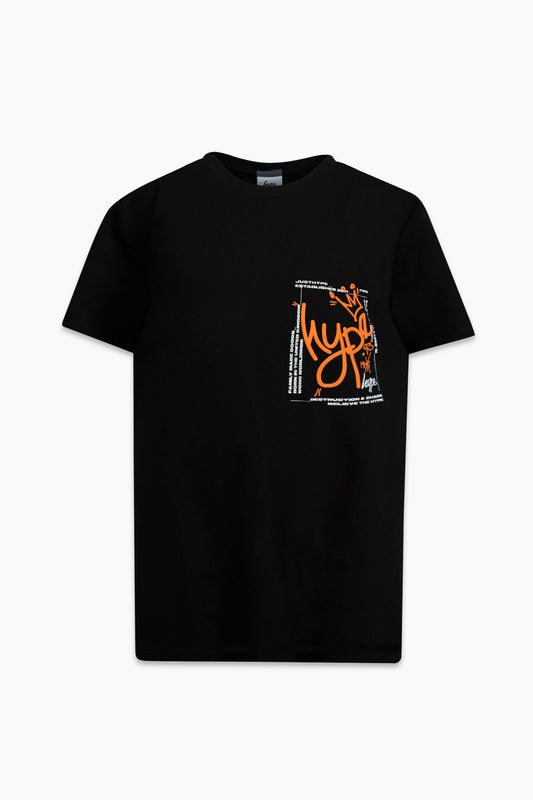 Hype Boys Black Graffiti King T-Shirt