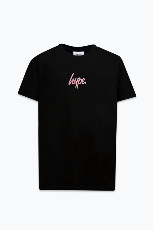 Hype Girls Black Heart T-Shirt