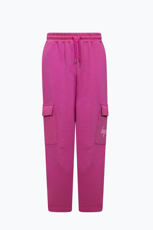 Hype Girls Berry Script Cargo Joggers