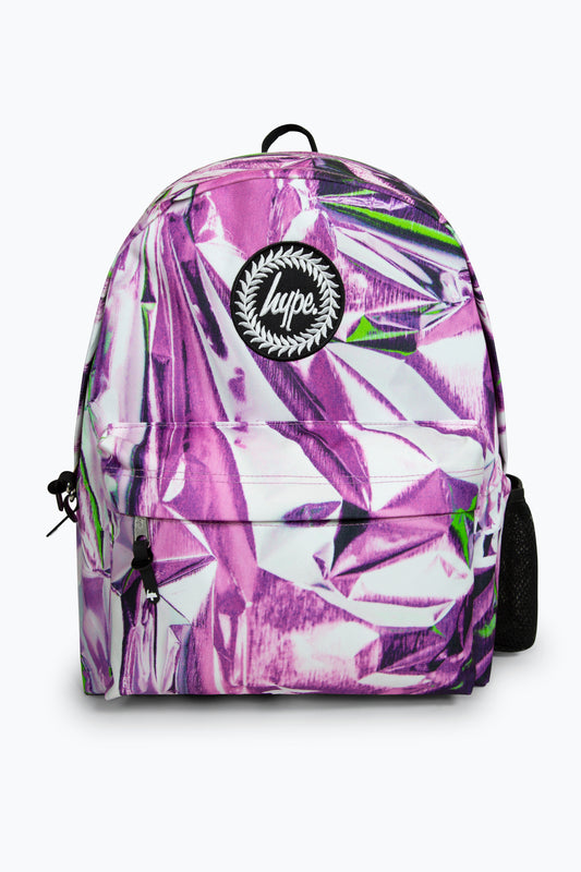 Hype Girls Pink Foil Backpack