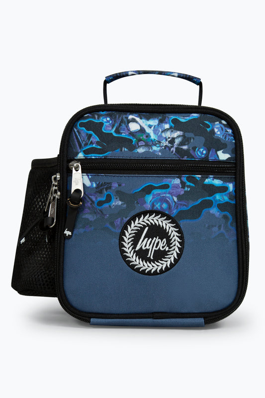 Hype Boys Multi Shark Smile Camo Fade Lunch Box
