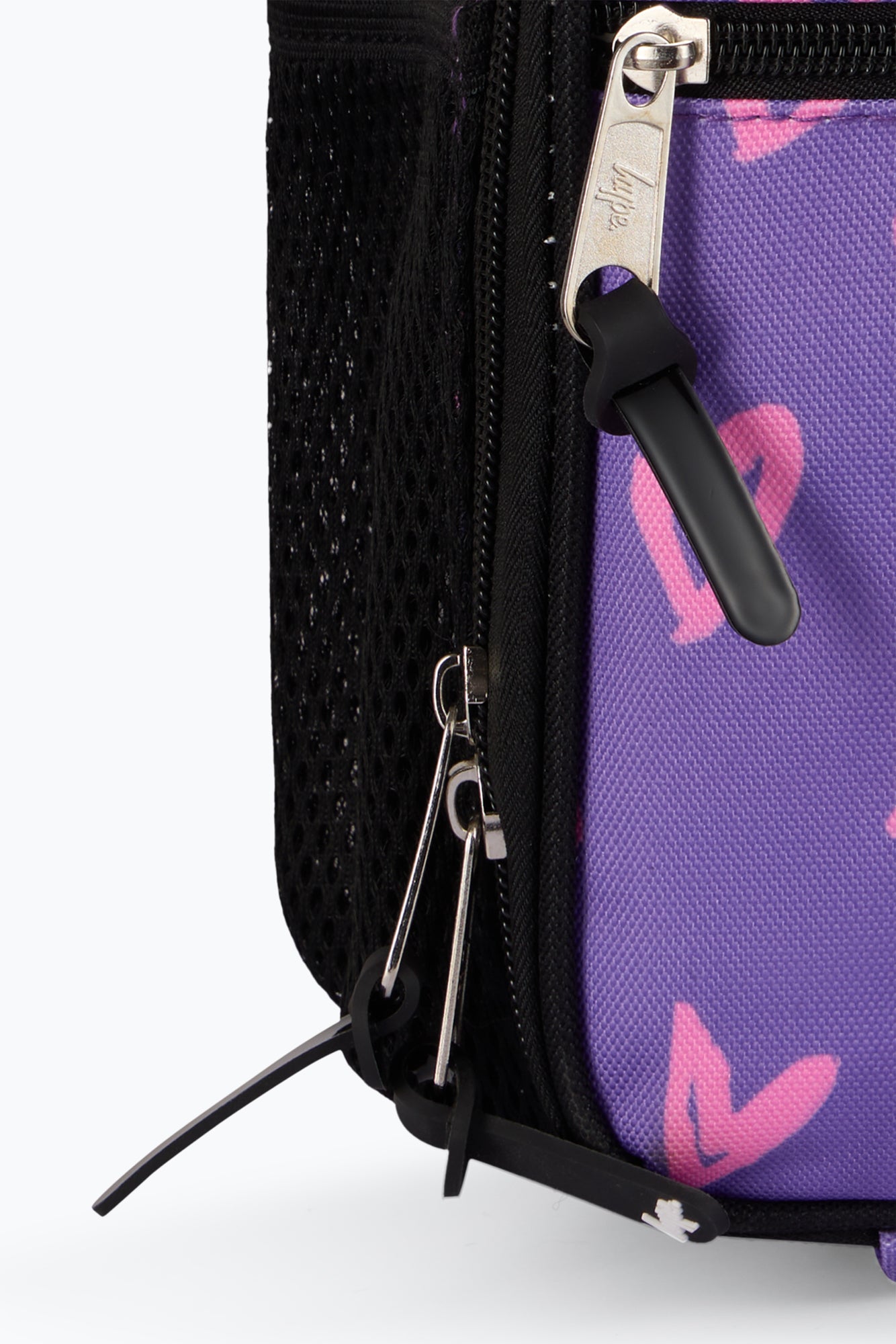 Hype Unisex Purple/Pink Scribble Hearts Lunch Bag