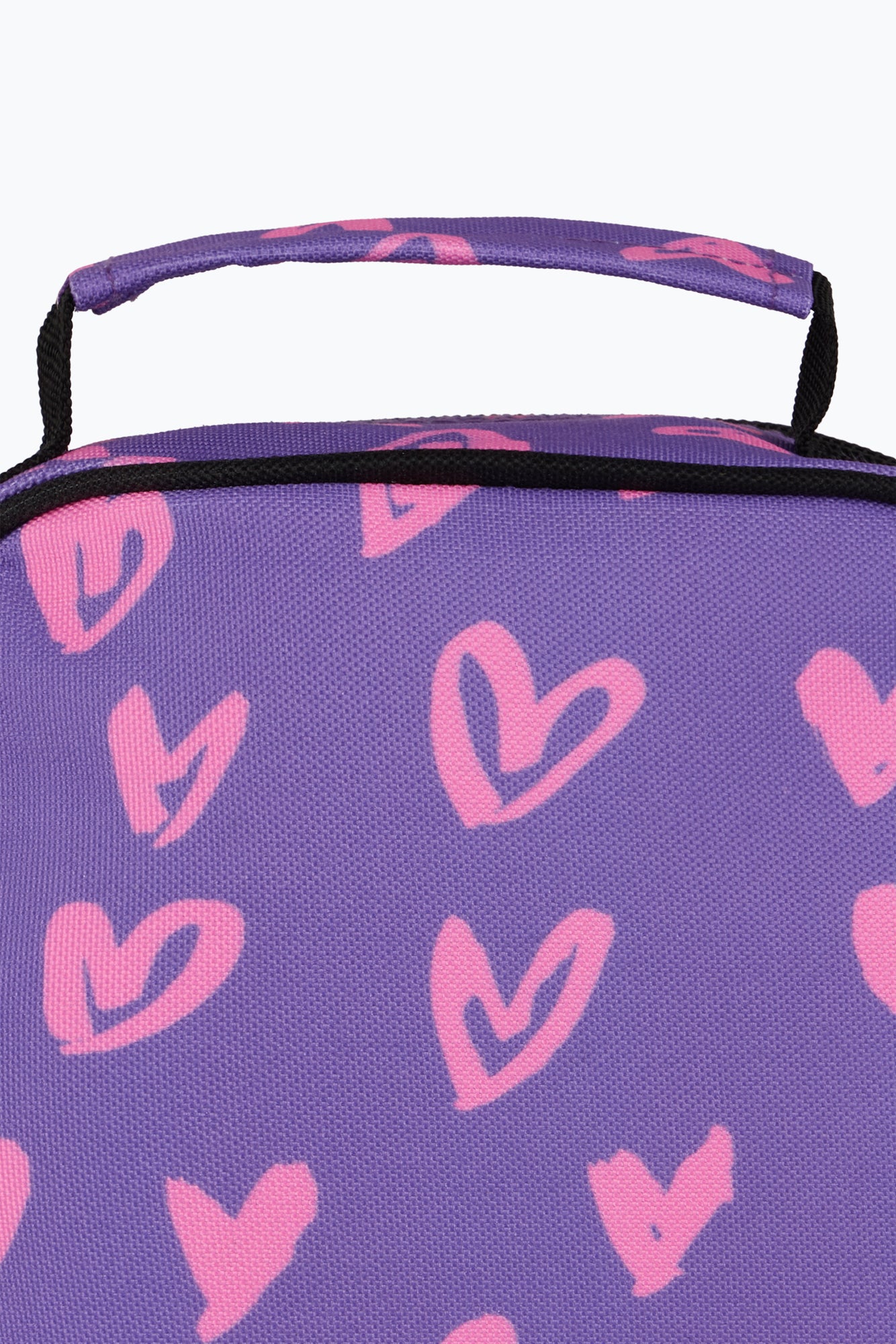 Hype Unisex Purple/Pink Scribble Hearts Lunch Bag