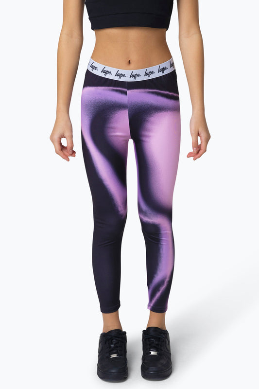 HYPE KIDS PINK SPRAY FADE LEGGINGS