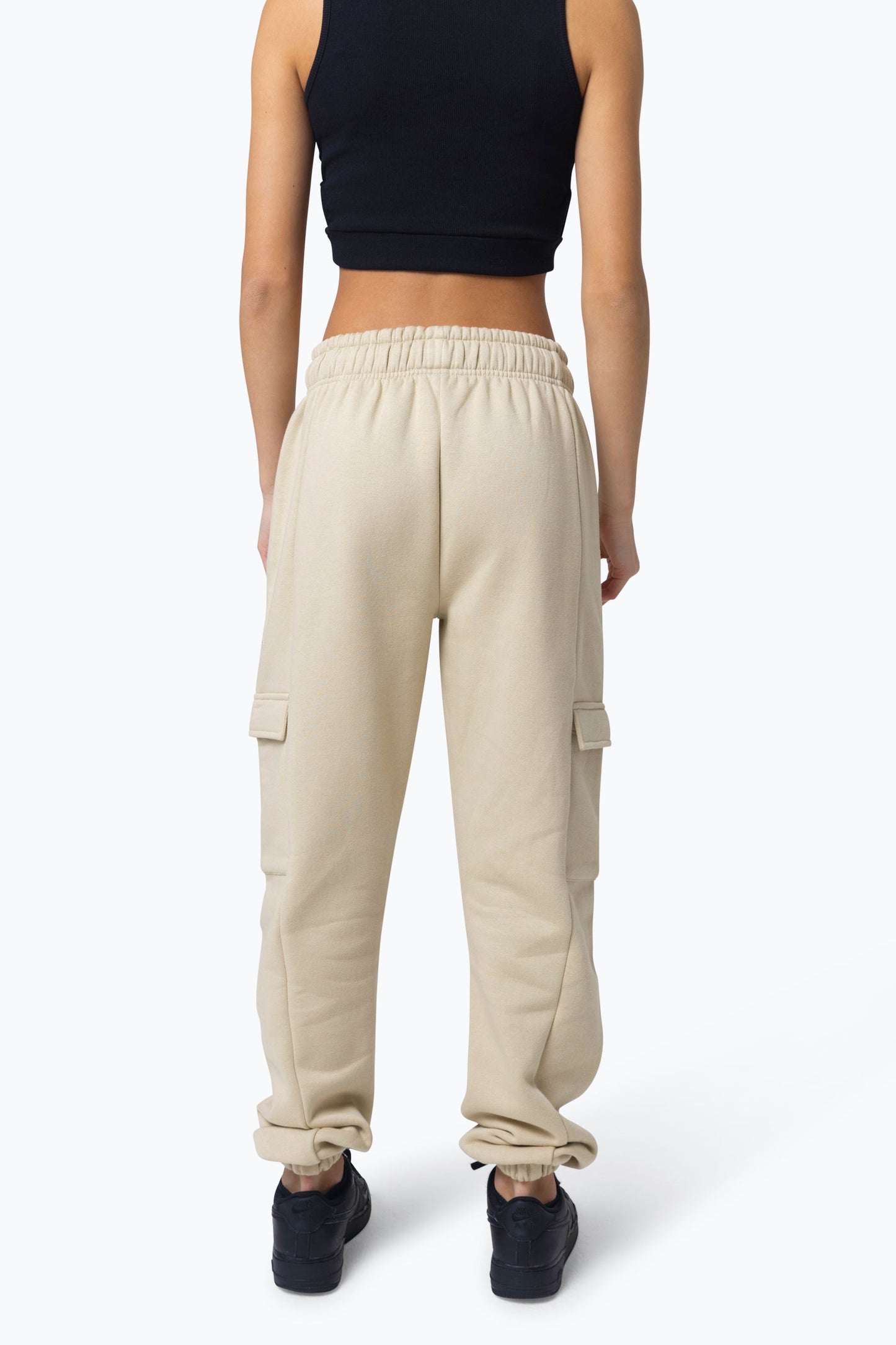 HYPE GIRLS BEIGE CARGO JOGGERS