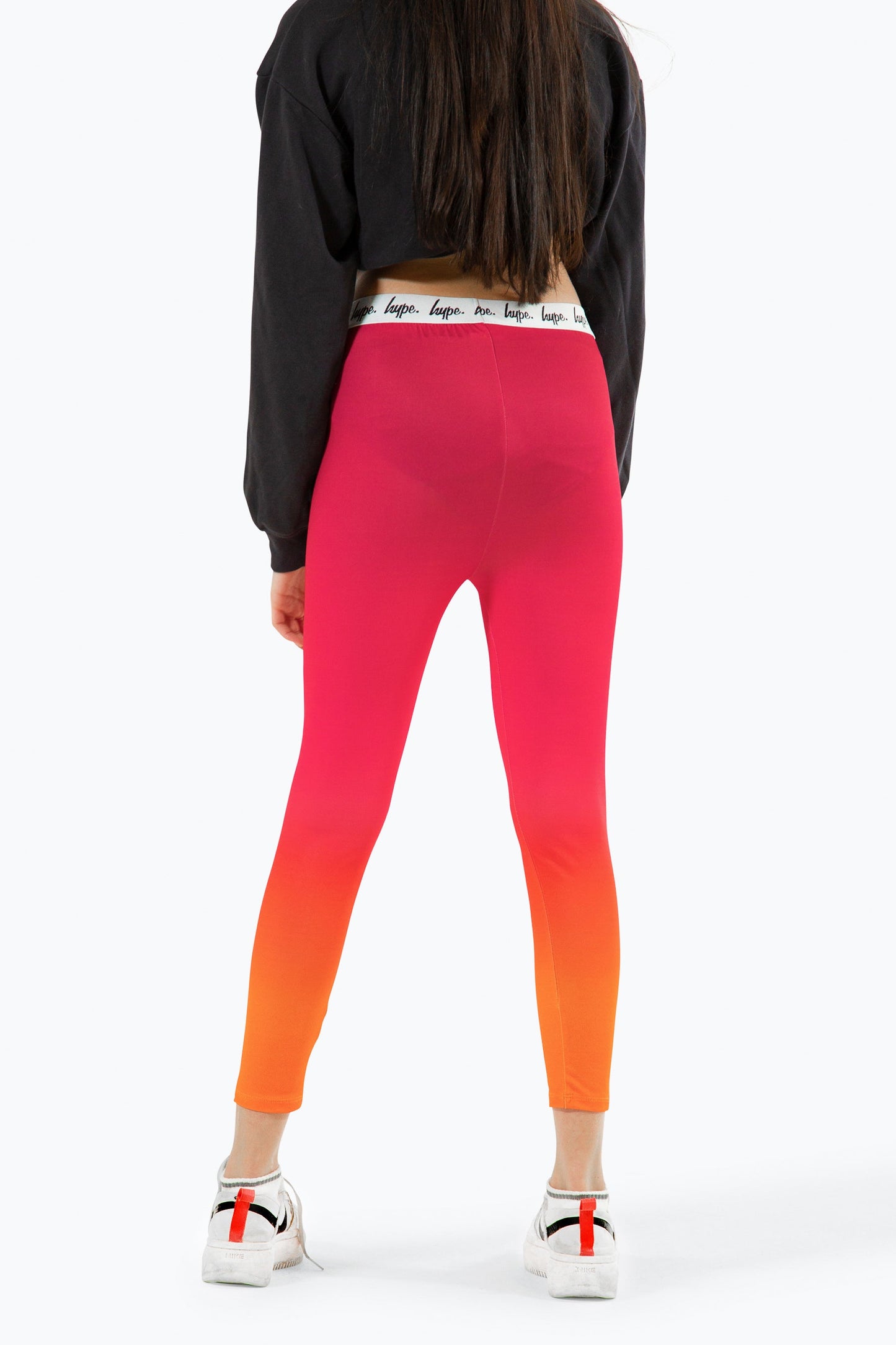 HYPE KIDS PINK TROPICAL FADE LEGGINGS