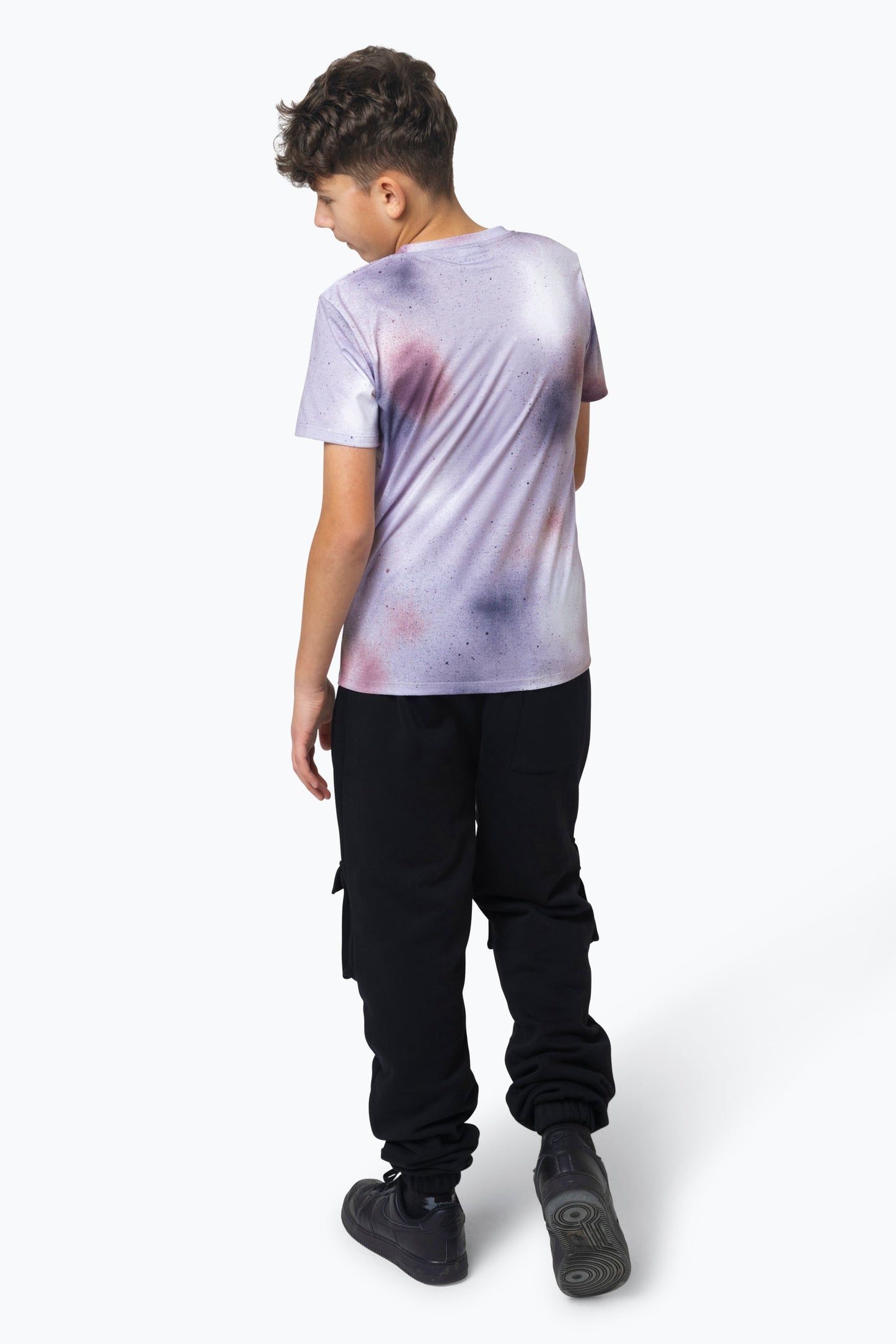 HYPE BOYS MULTI BLOWN PAINT SCRIBBLE T-SHIRT