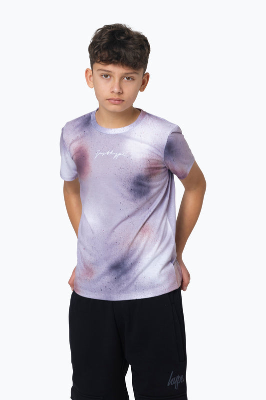 HYPE BOYS MULTI BLOWN PAINT SCRIBBLE T-SHIRT