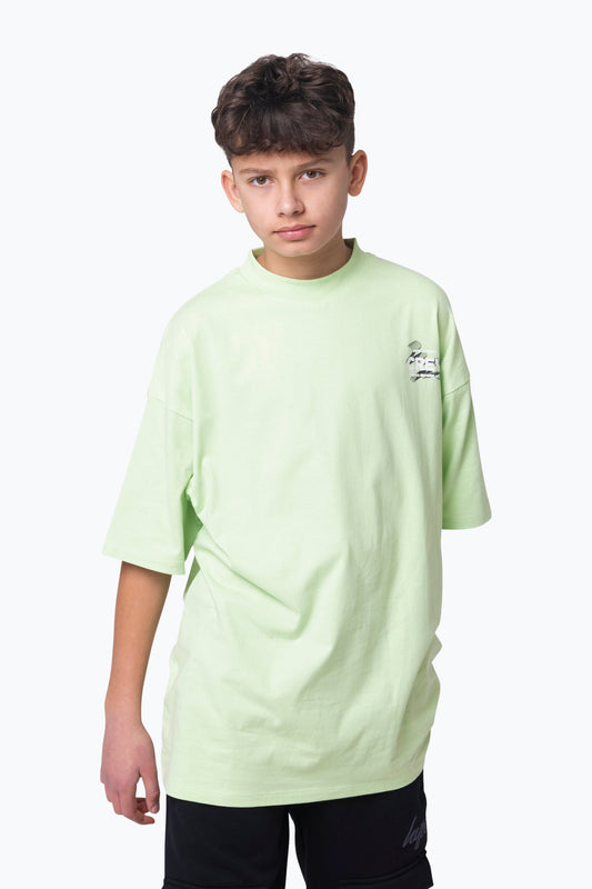 HYPE BOYS GREEN CREW T-SHIRT