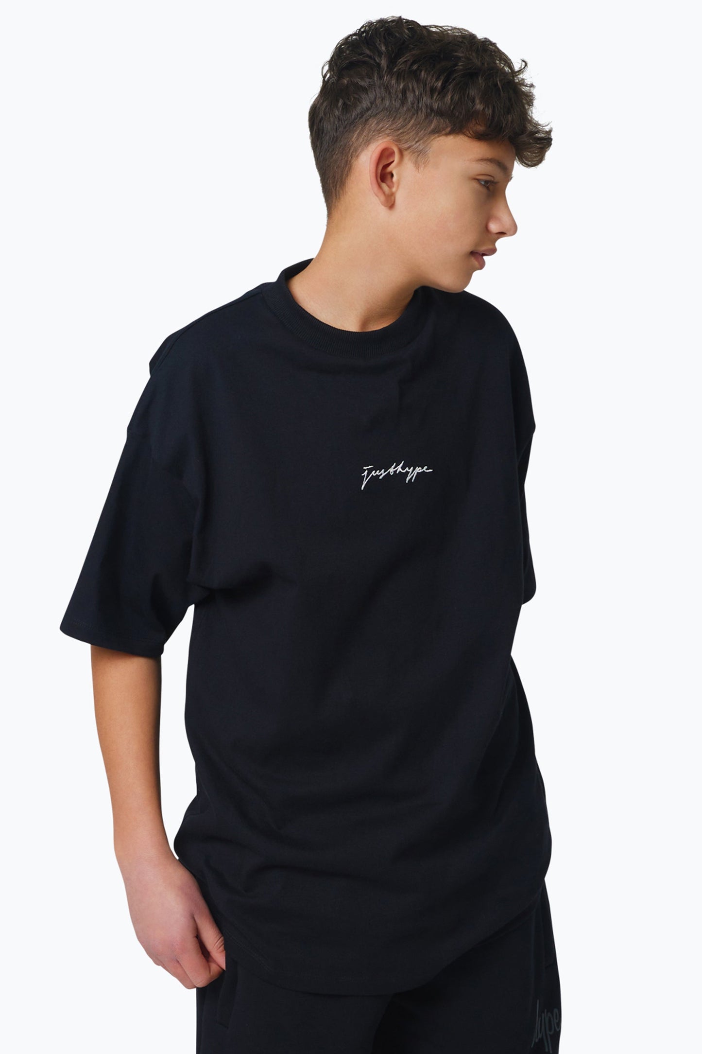 HYPE KIDS BLACK SCRIBBLE T-SHIRT