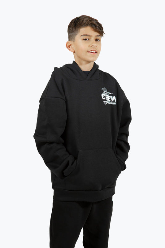 HYPE BOYS BLACK CREW HOODIE