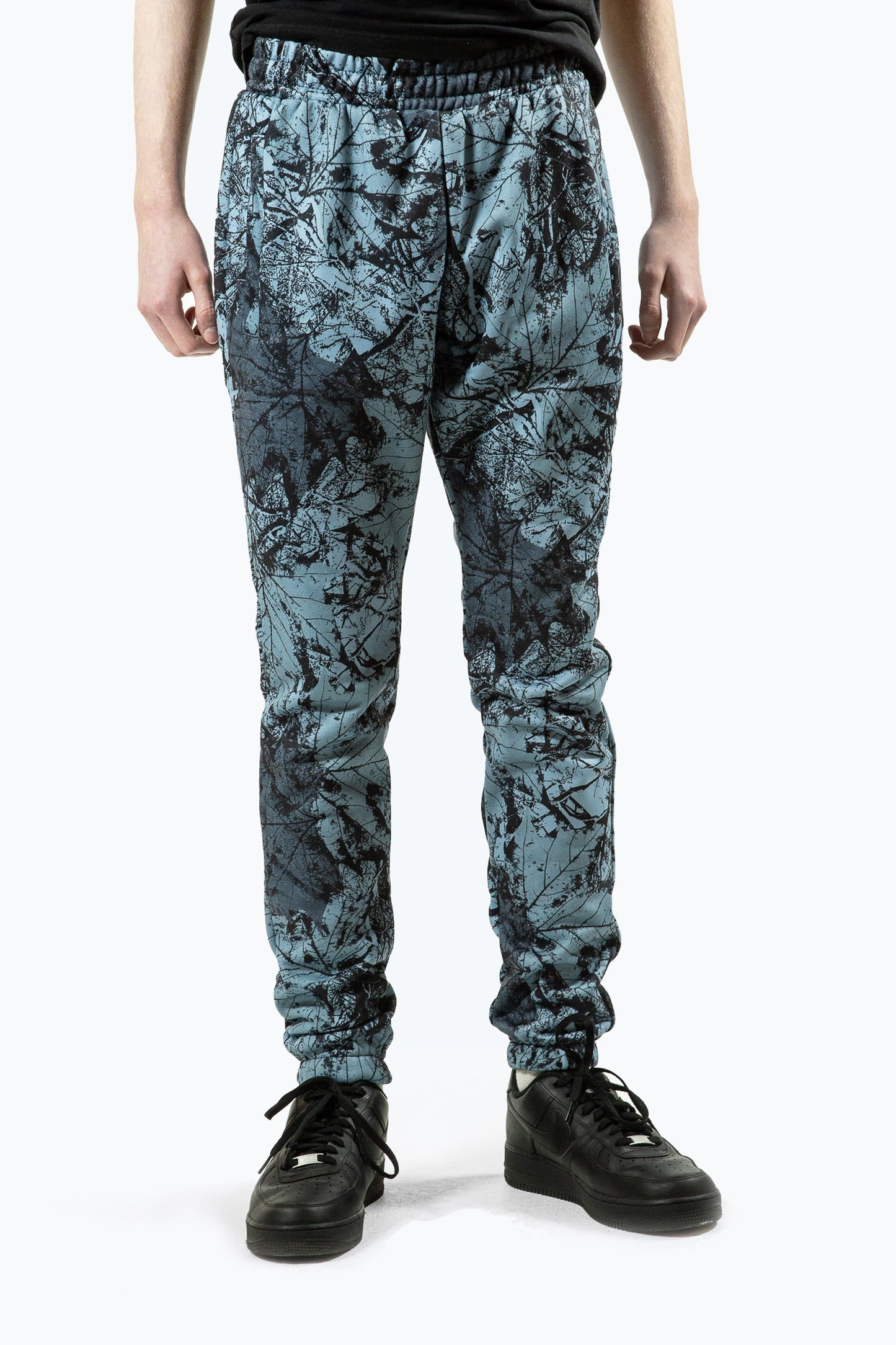 HYPE BOYS MULTI Y2K BLUE LEAF JOGGERS