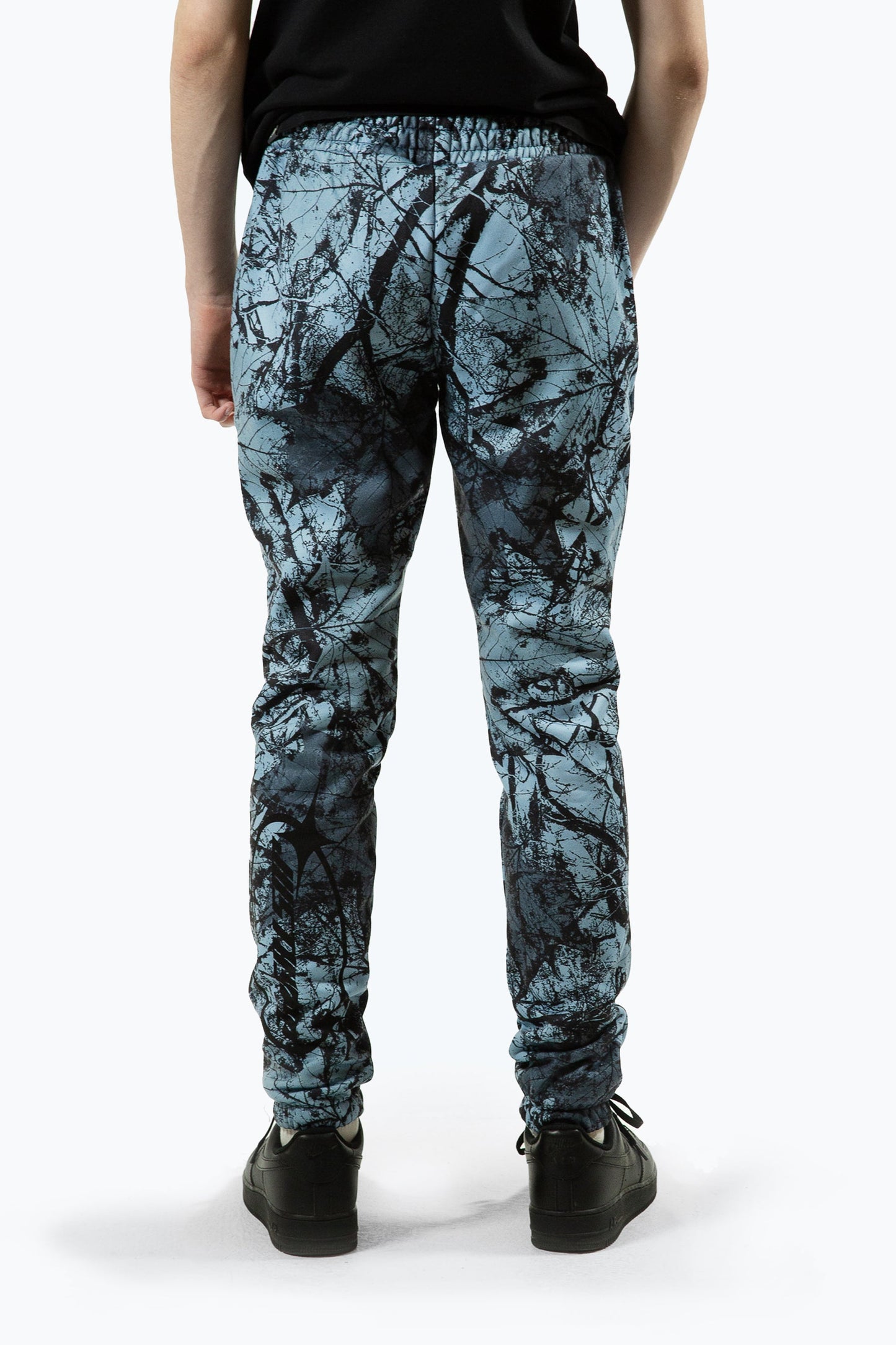 HYPE BOYS MULTI Y2K BLUE LEAF JOGGERS