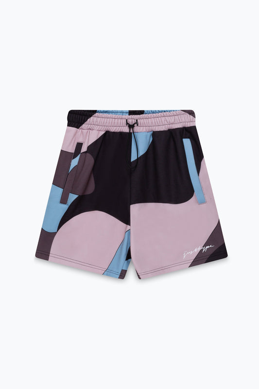 HYPE BOYS MULTI SQUIGGLE CAMO SHORTS