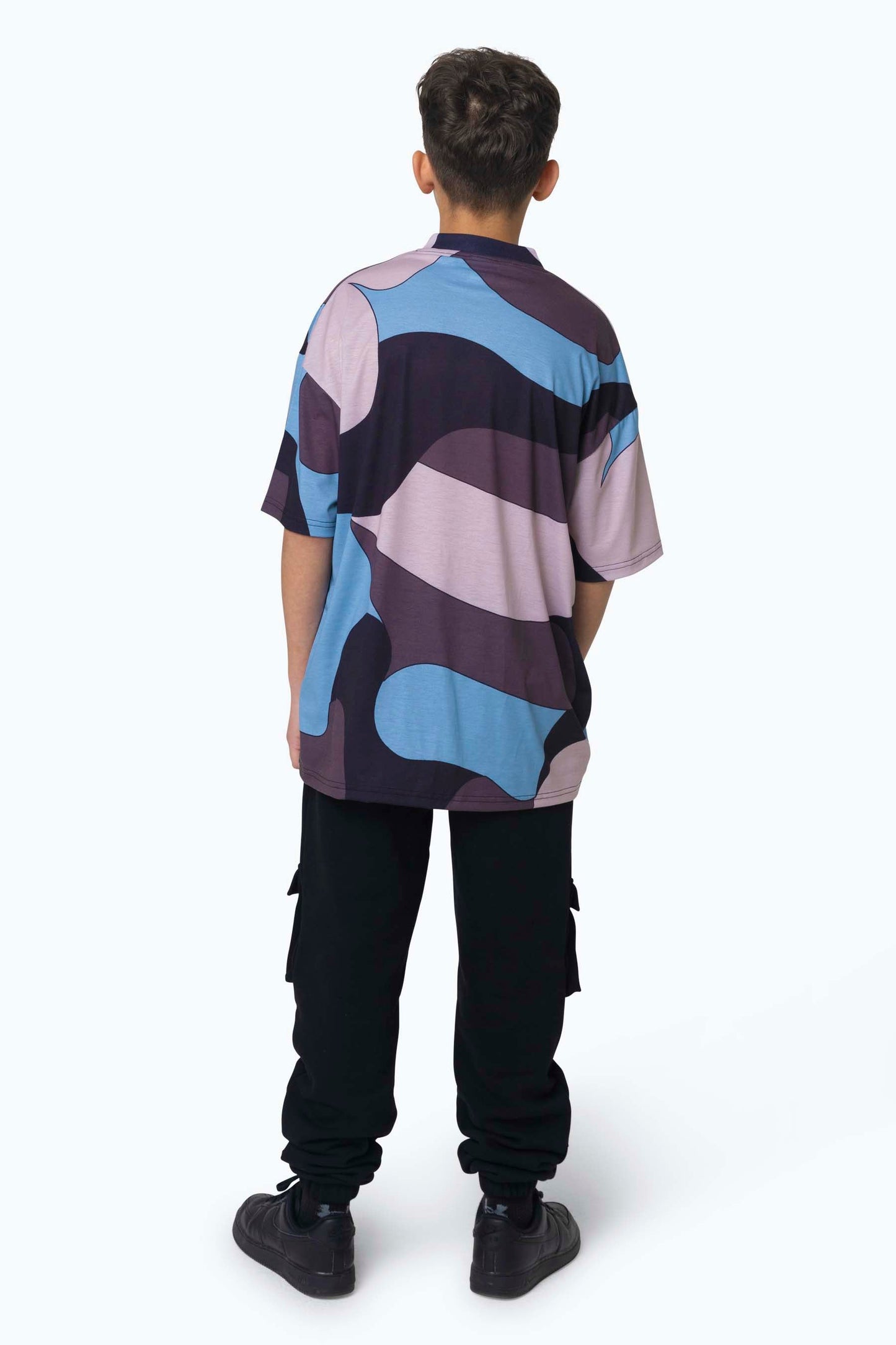 HYPE BOYS MULTI SQUIGGLE CAMO T-SHIRT