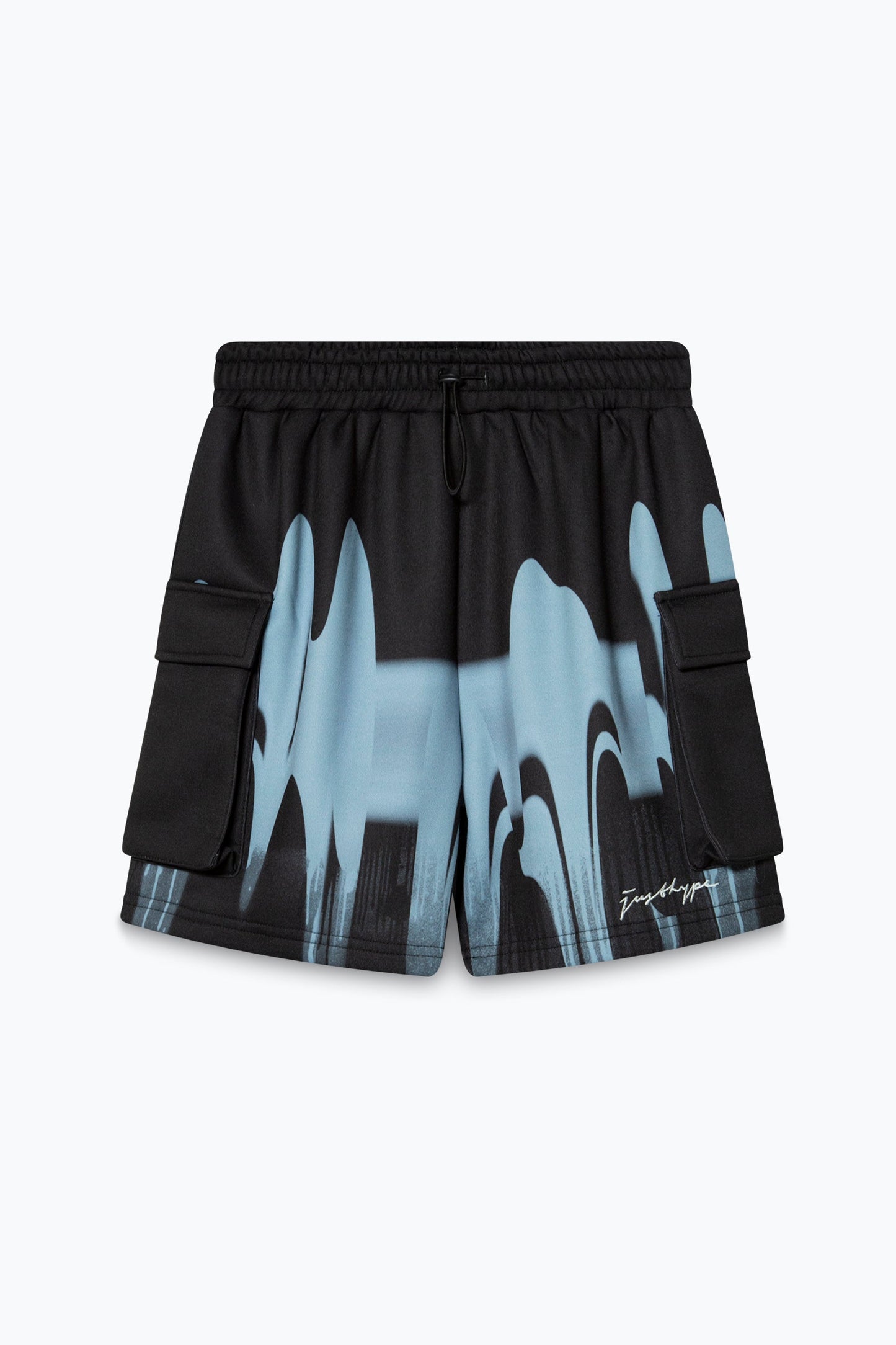 HYPE KIDS MULTI BLUE DRIPS SHORTS