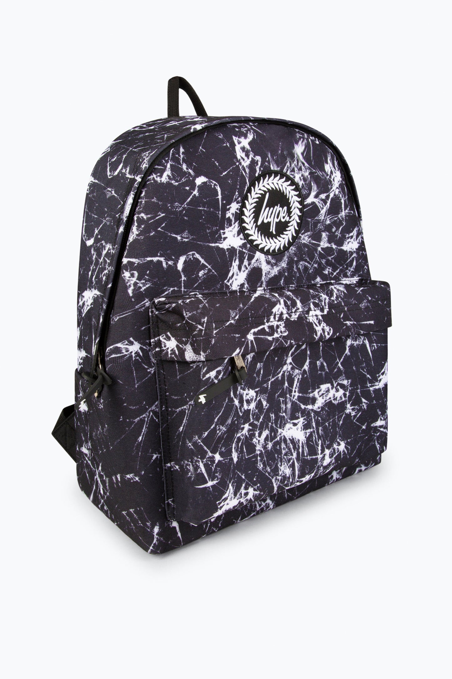 HYPE BOYS BLACK CRACKED GLASS BACKPACK