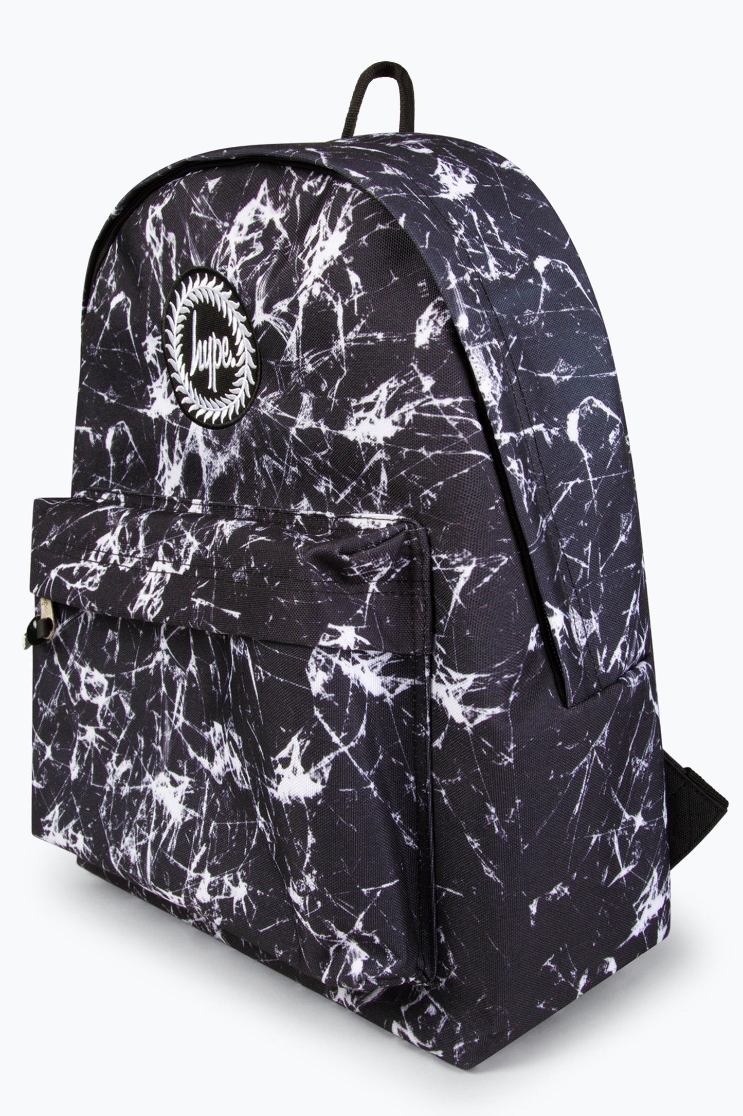 HYPE BOYS BLACK CRACKED GLASS BACKPACK