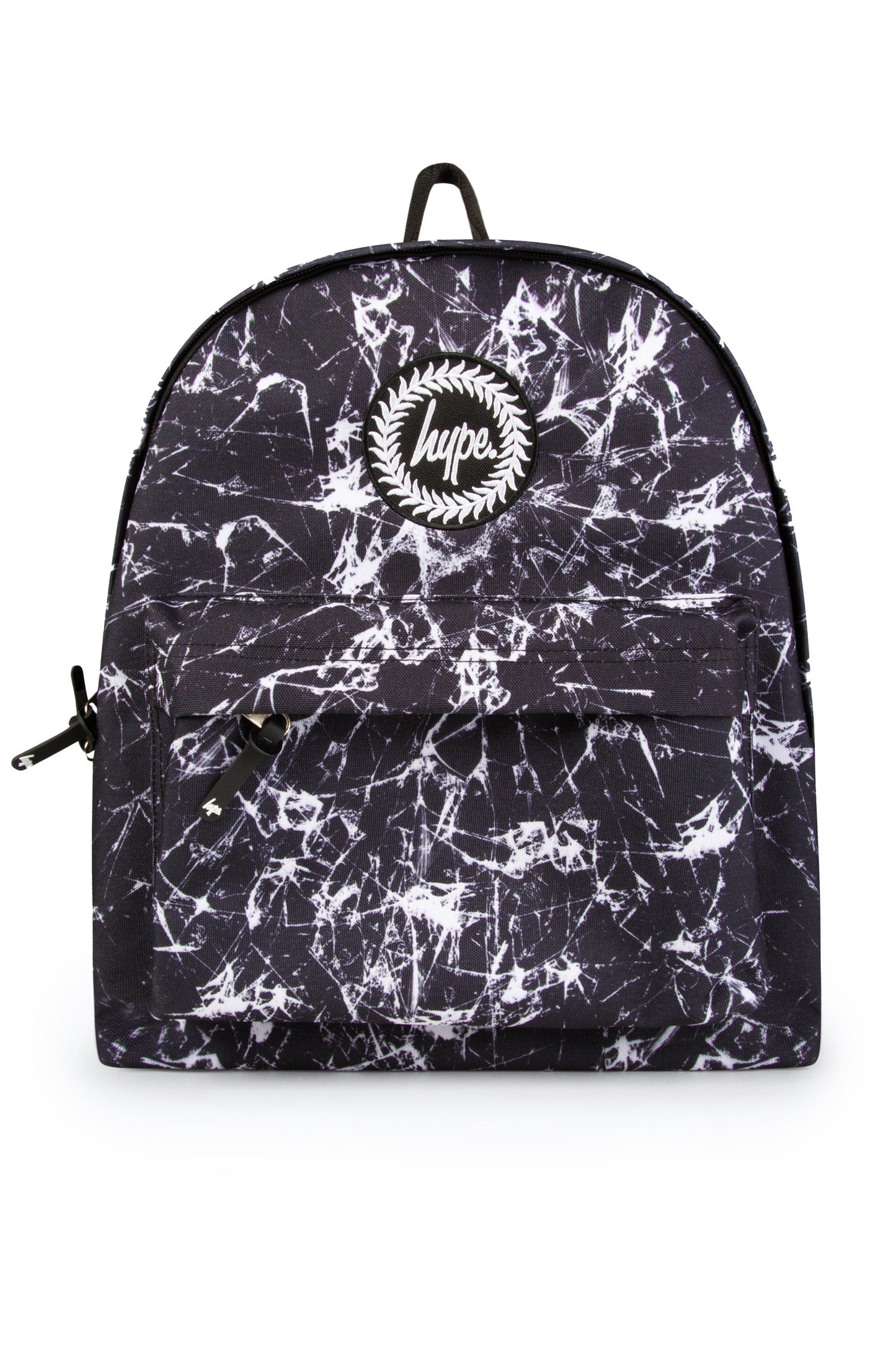 HYPE BOYS BLACK CRACKED GLASS BACKPACK