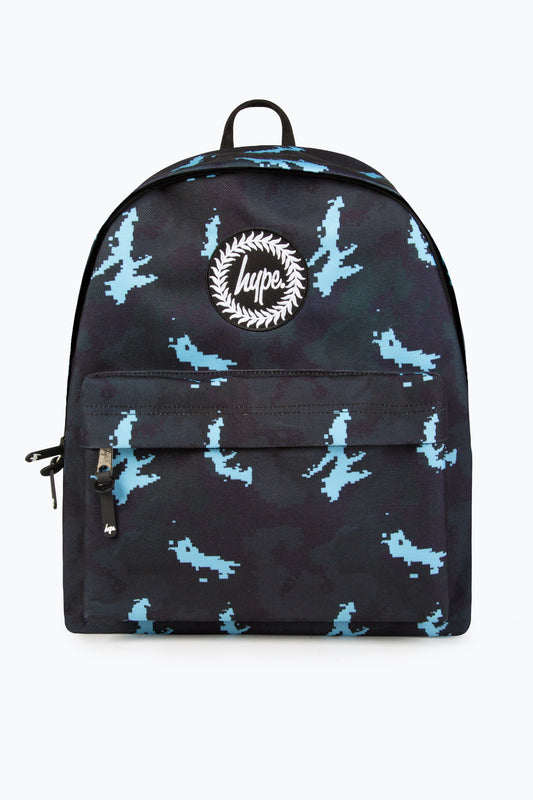 HYPE BOYS BLACK DIDGIE TECH CAMO BACKPACK