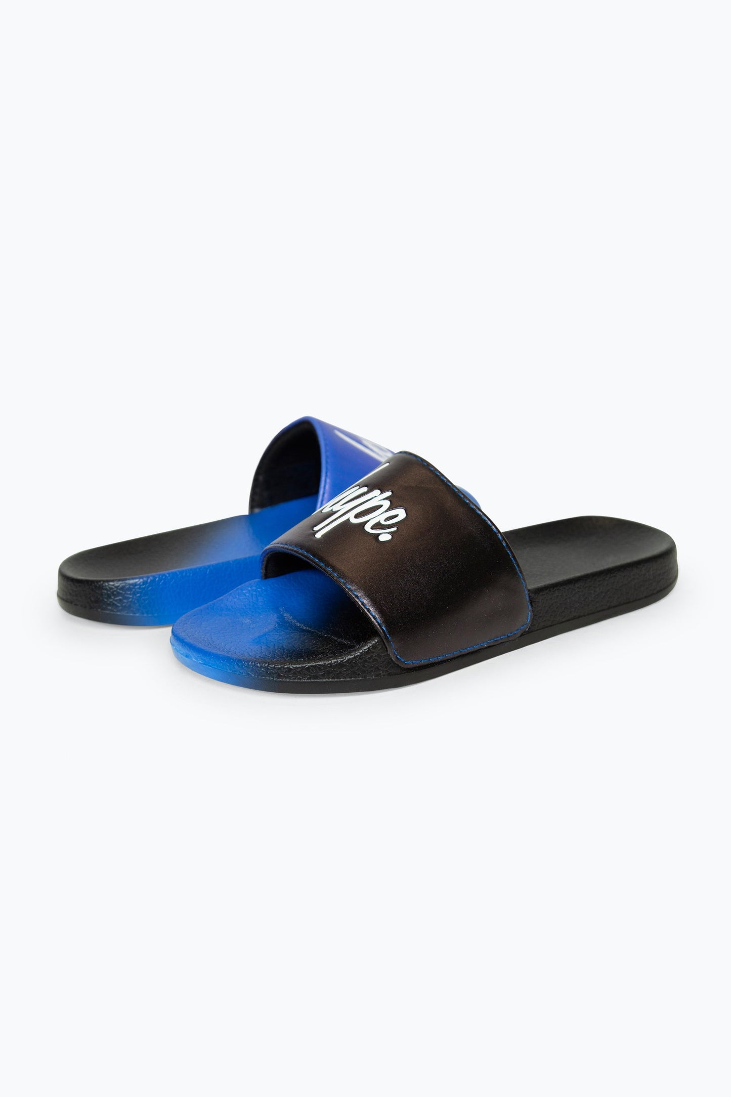 HYPE BOYS MULTI BLACK TO BLUE FADE SCRIPT SLIDERS