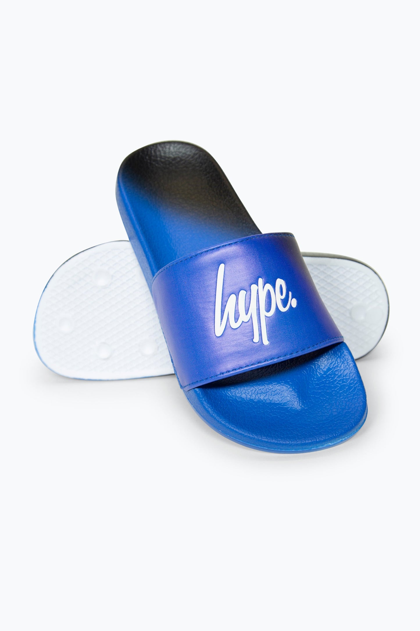 HYPE BOYS MULTI BLACK TO BLUE FADE SCRIPT SLIDERS