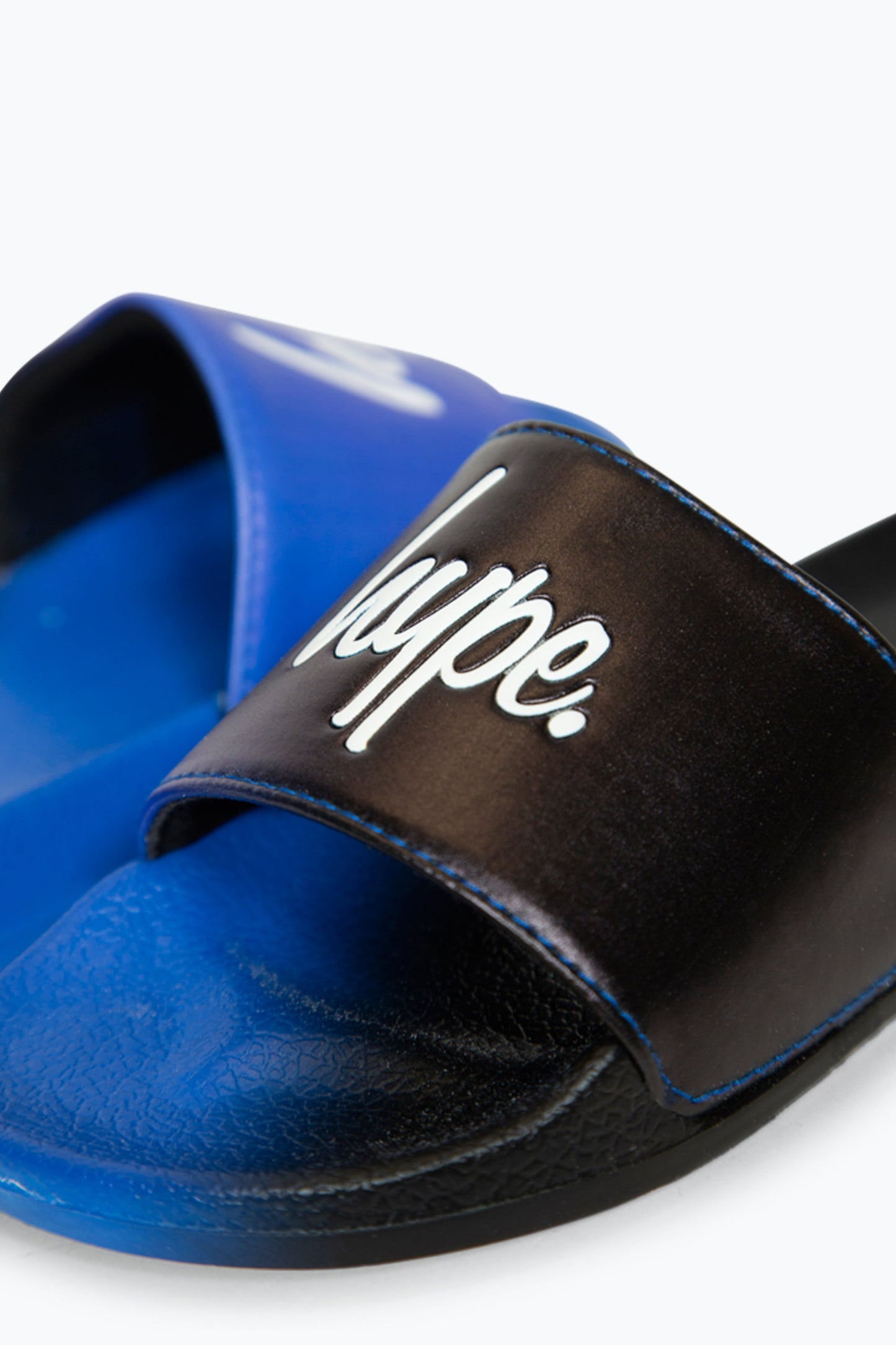 HYPE BOYS MULTI BLACK TO BLUE FADE SCRIPT SLIDERS