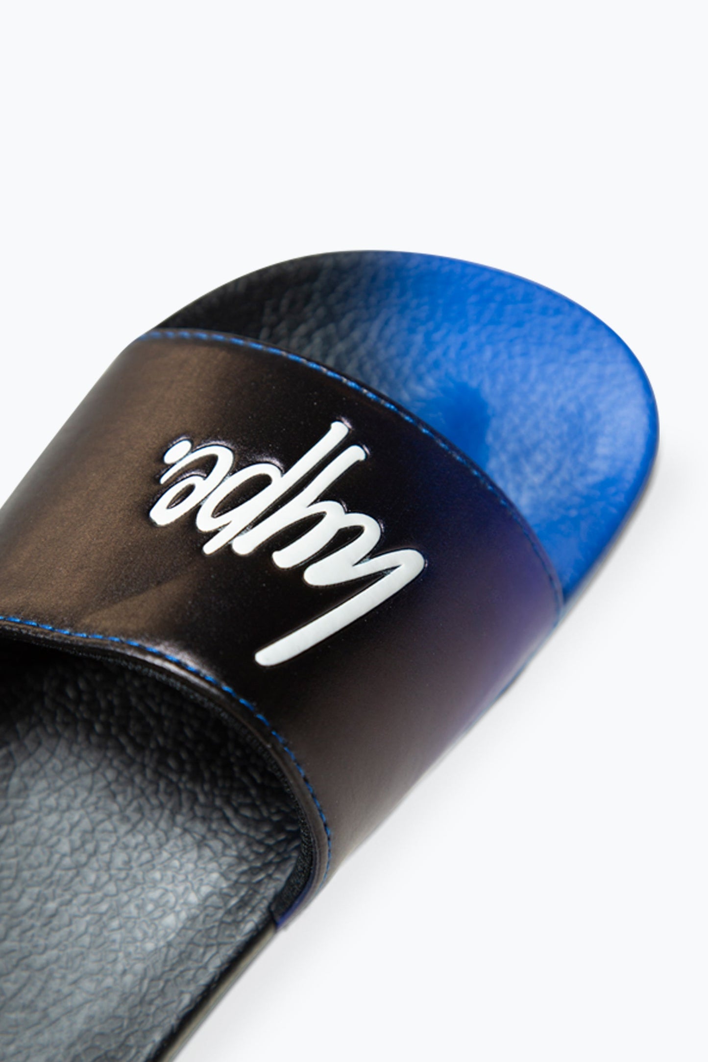 HYPE BOYS MULTI BLACK TO BLUE FADE SCRIPT SLIDERS