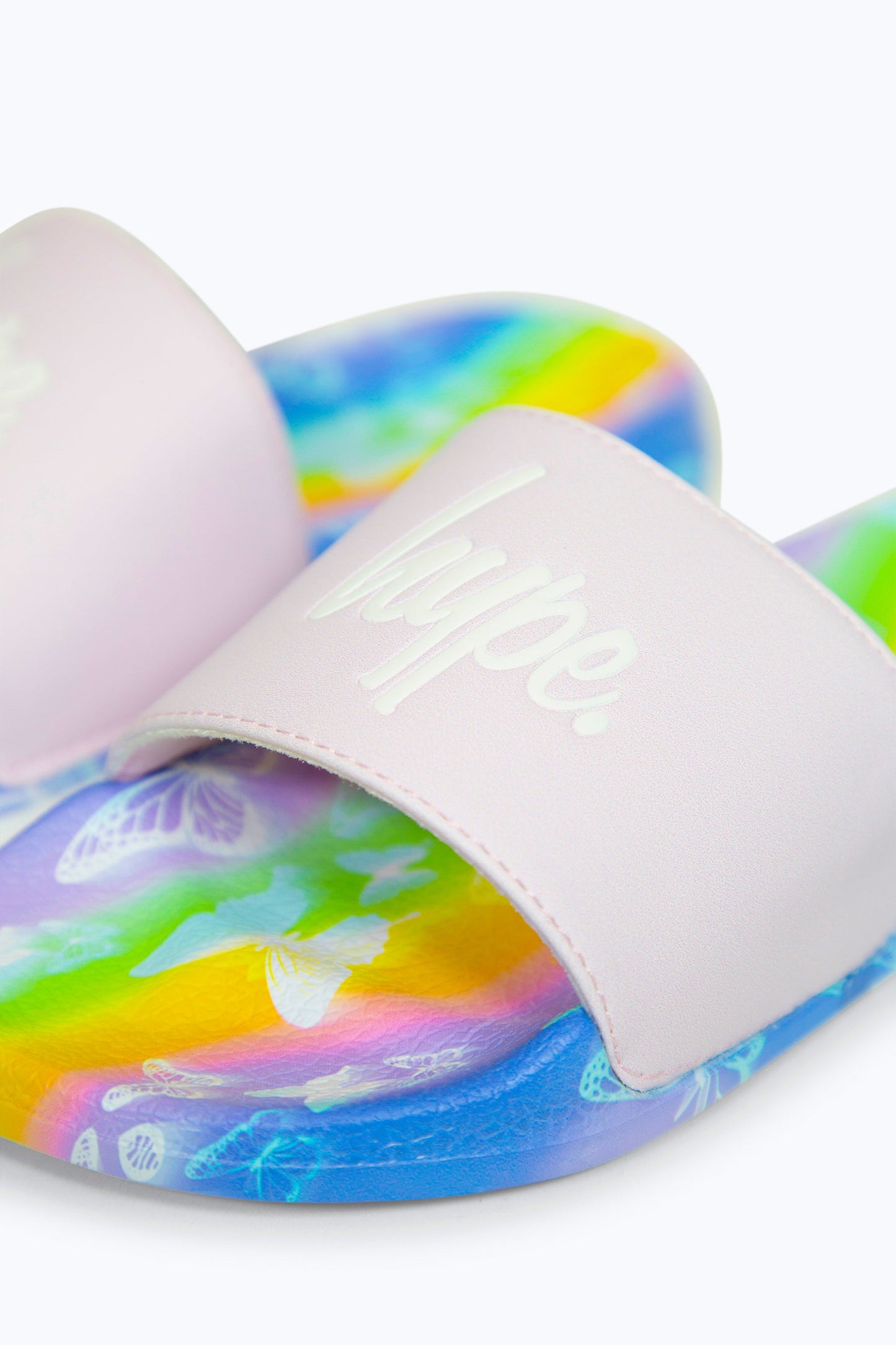 HYPE GIRLS MULTI STROBE BUTTERFLY SCRIPT SLIDERS