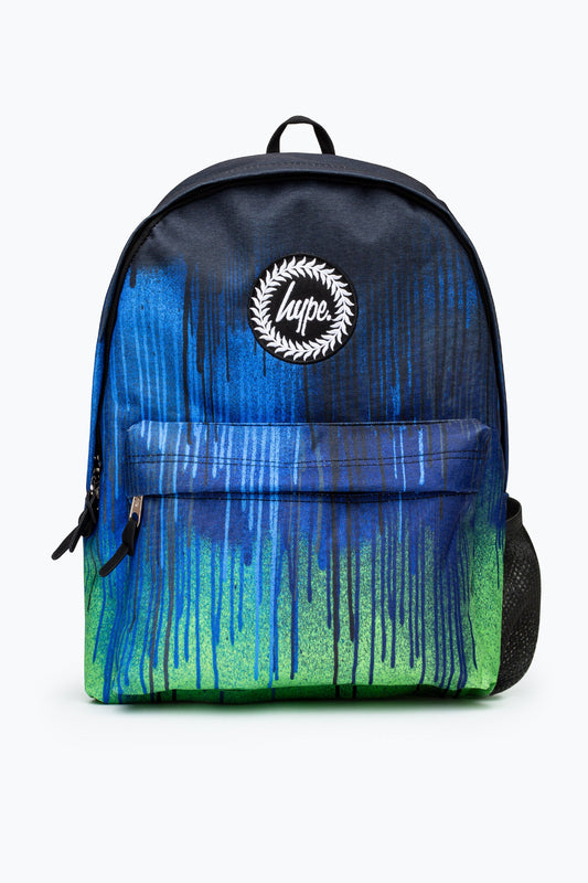 HYPE BOYS BLUE/GREEN DRIPS ICONIC BACKPACK