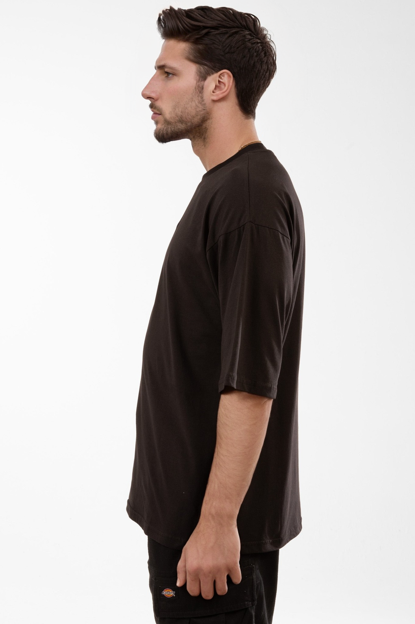 HYPE MENS BLACK SCRIBBLE OVERSIZED T-SHIRT