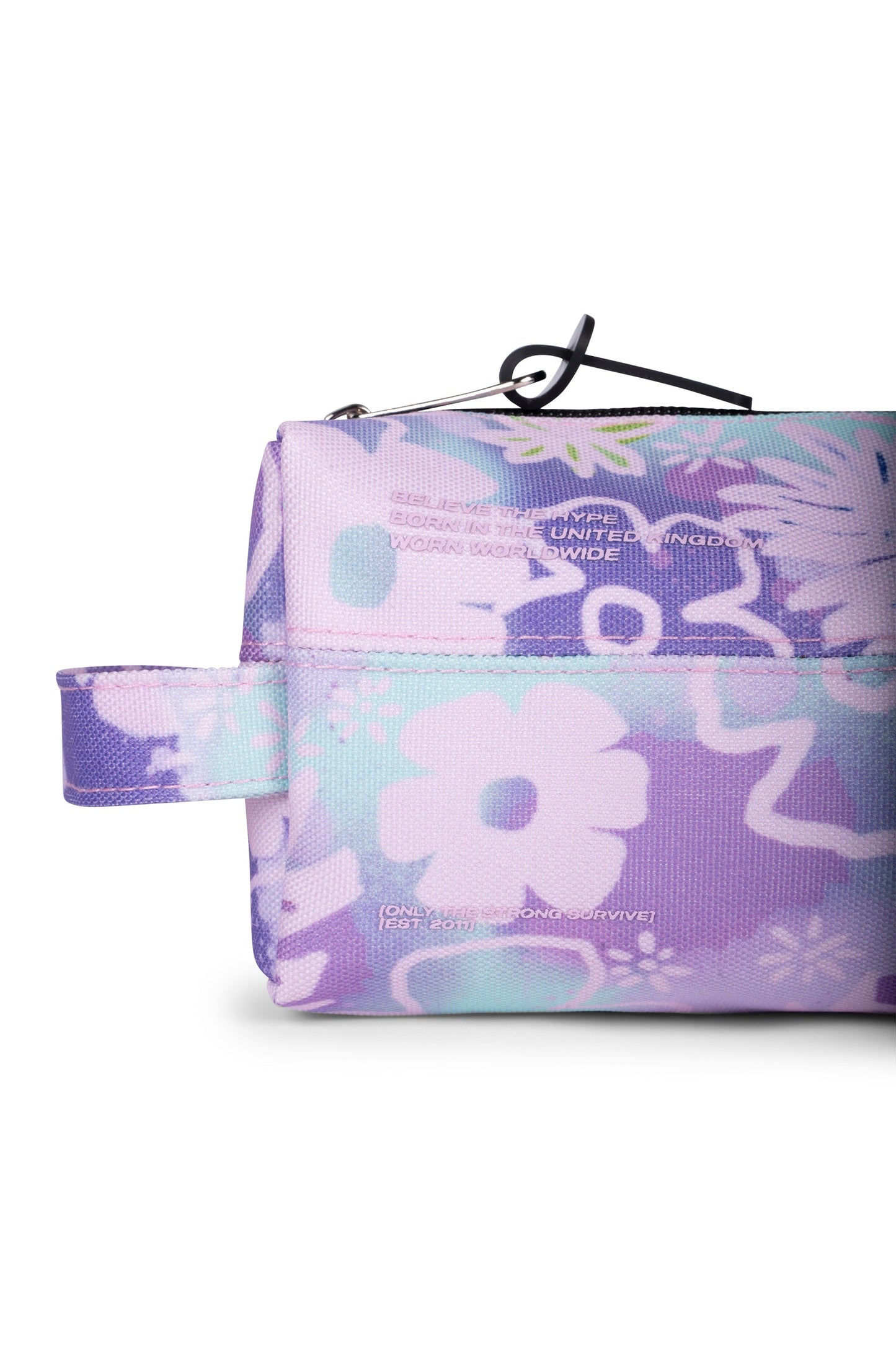 Hype Kids Purple Floral Doodle Pencil Case