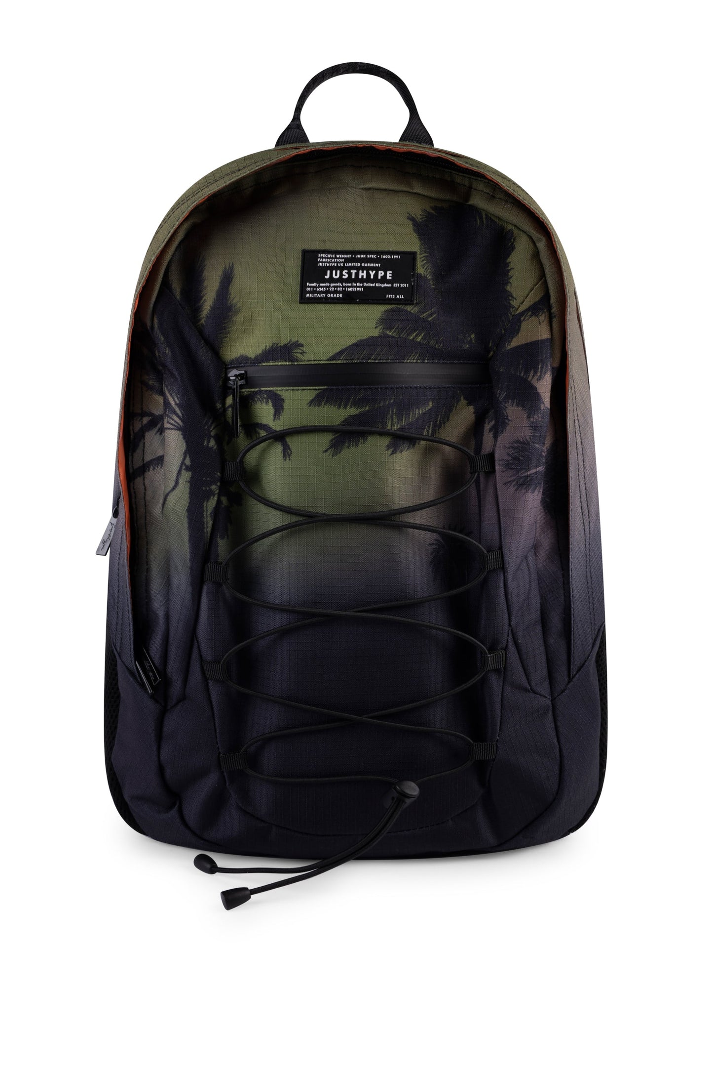 Hype Unisex Black/Green Palm Fade Maxi Backpack