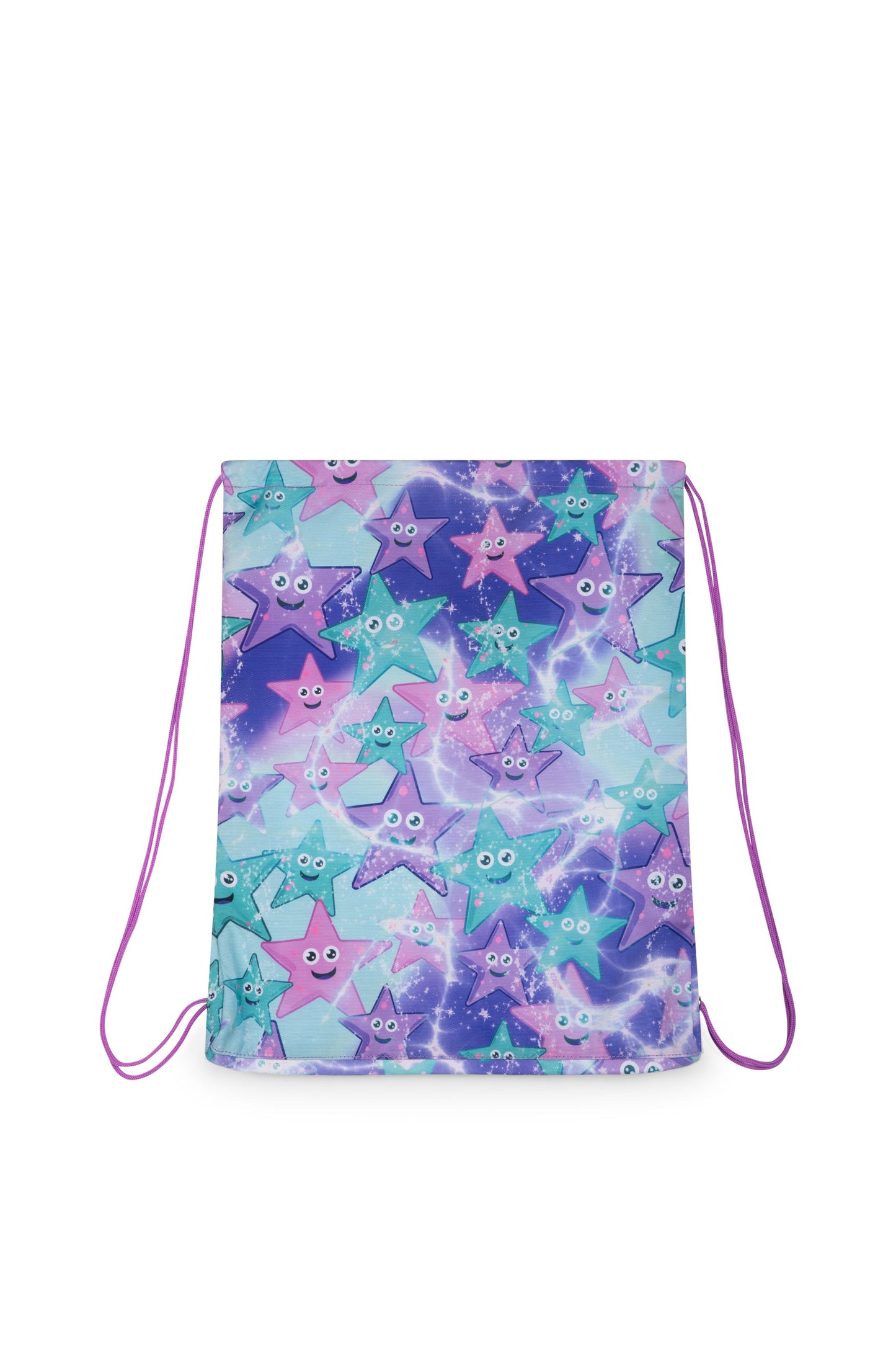 Hype Kids Purple/Green Starfish Drawstring Bag
