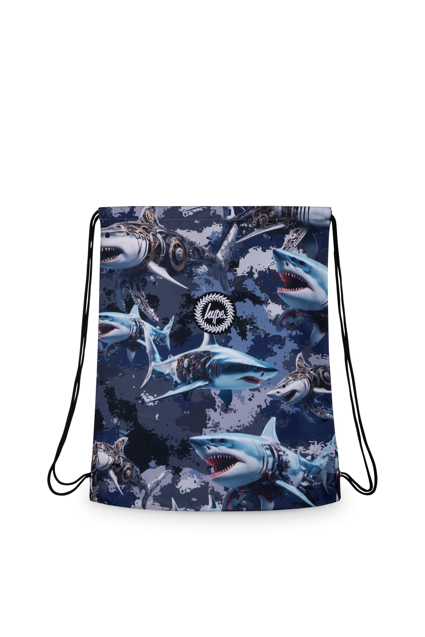 Hype Kids Multi Mech Sharks Drawstring Bag