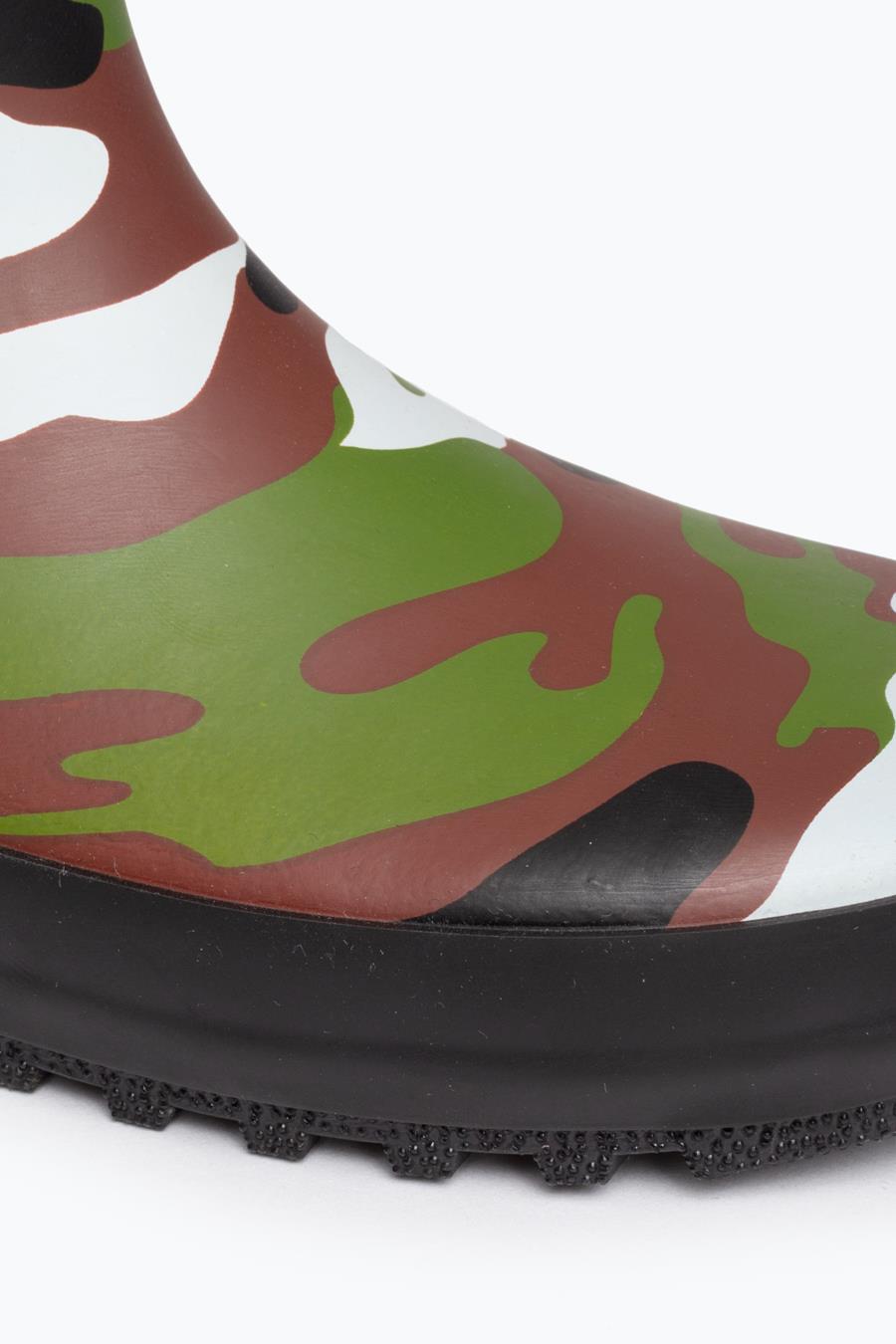 Hype Green Camo Kids Wellies