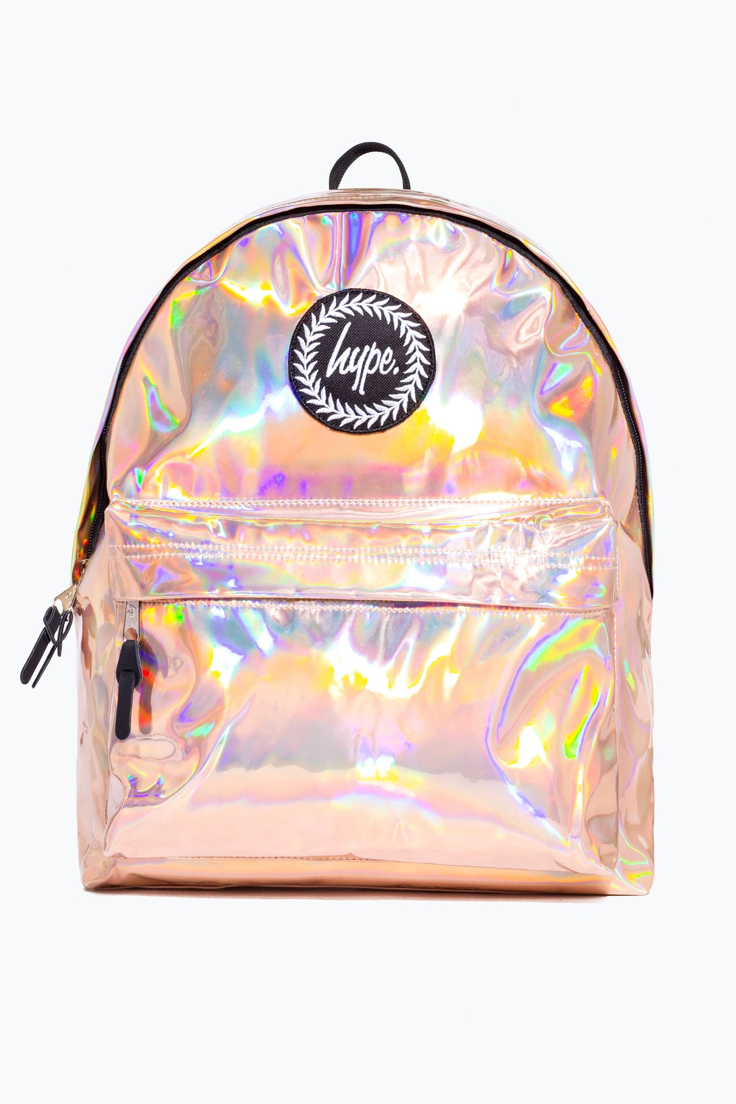 Hype Rose Gold Holographic Backpack