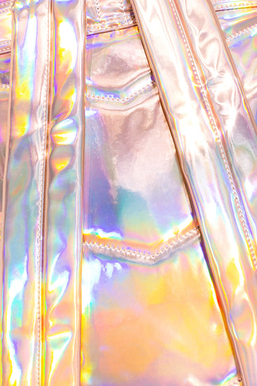 Hype Rose Gold Holographic Backpack