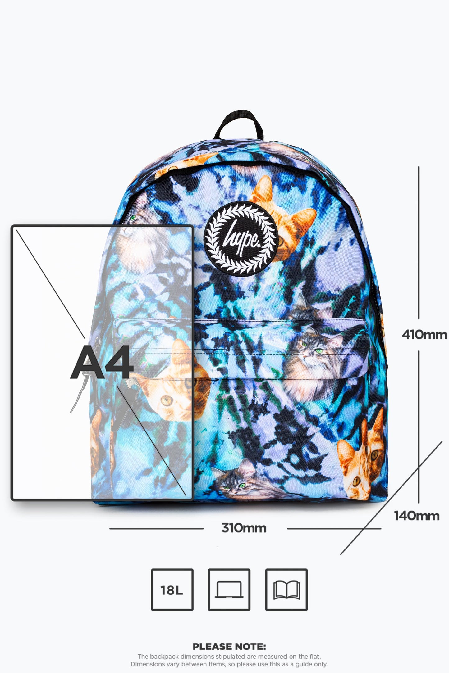 HYPE KITTY TIE DYE BACKPACK