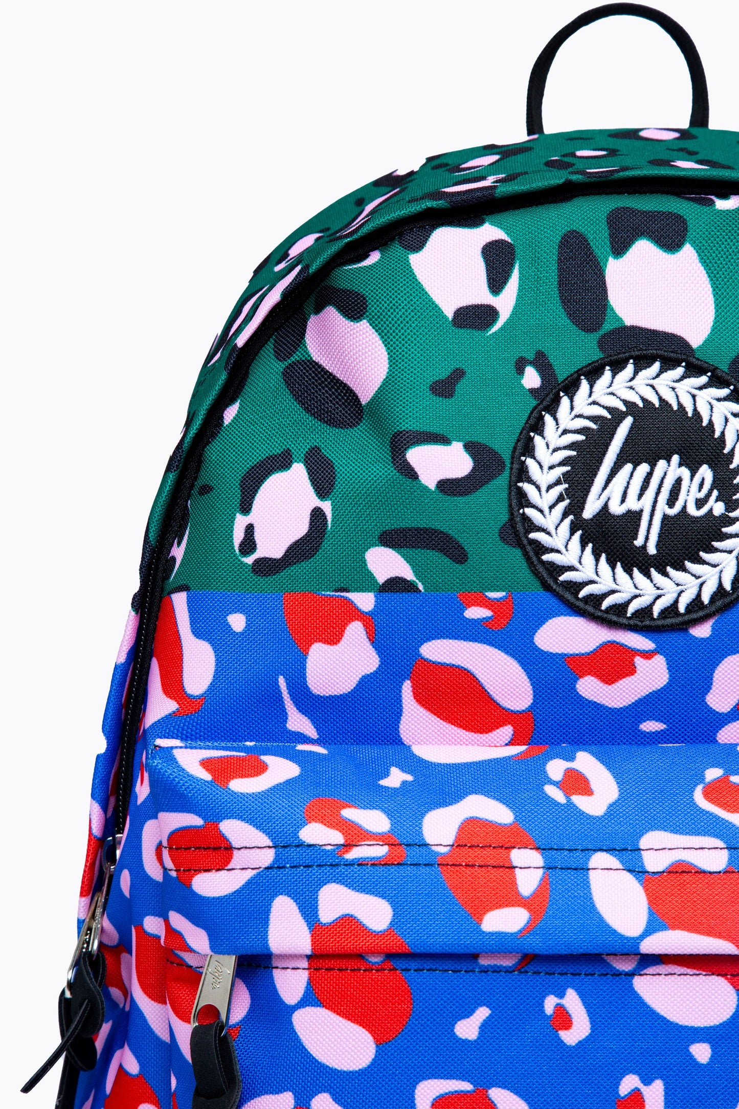 HYPE PRIMARY STRIPE LEOPARD BACKPACK
