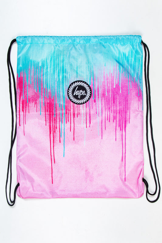 HYPE PASTEL DRIPS DRAWSTRING BAG