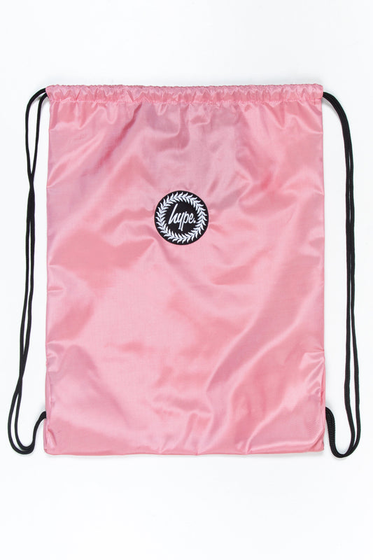 HYPE PINK CREST DRAWSTRING BAG