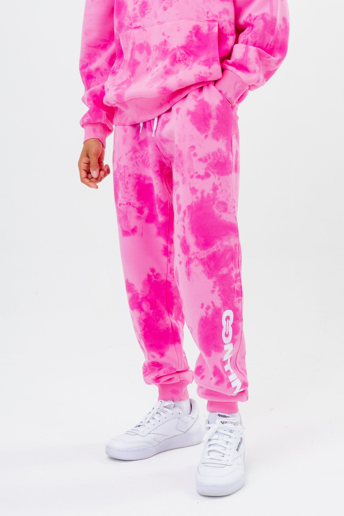 CONTINU8 PINK TIE DYE JOGGERS