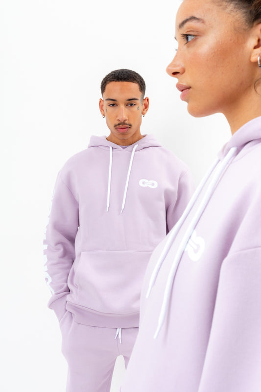 CONTINU8 PINK OVERSIZED HOODIE