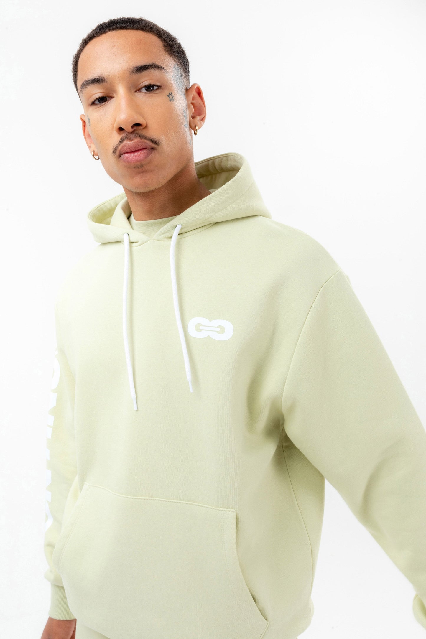 CONTINU8 LIGHT GREEN OVERSIZED HOODIE