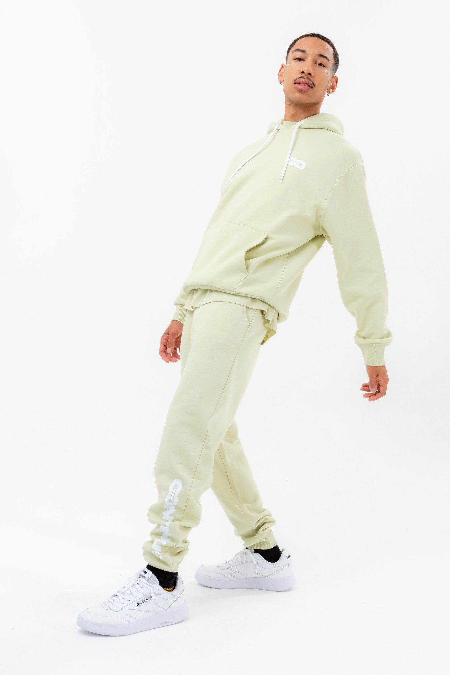 CONTINU8 LIGHT GREEN OVERSIZED HOODIE